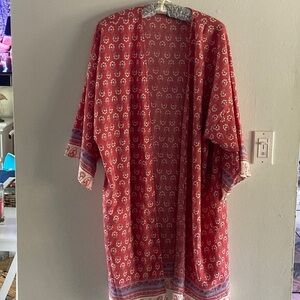Kimono robe wrap boho coastal hippie size L​​